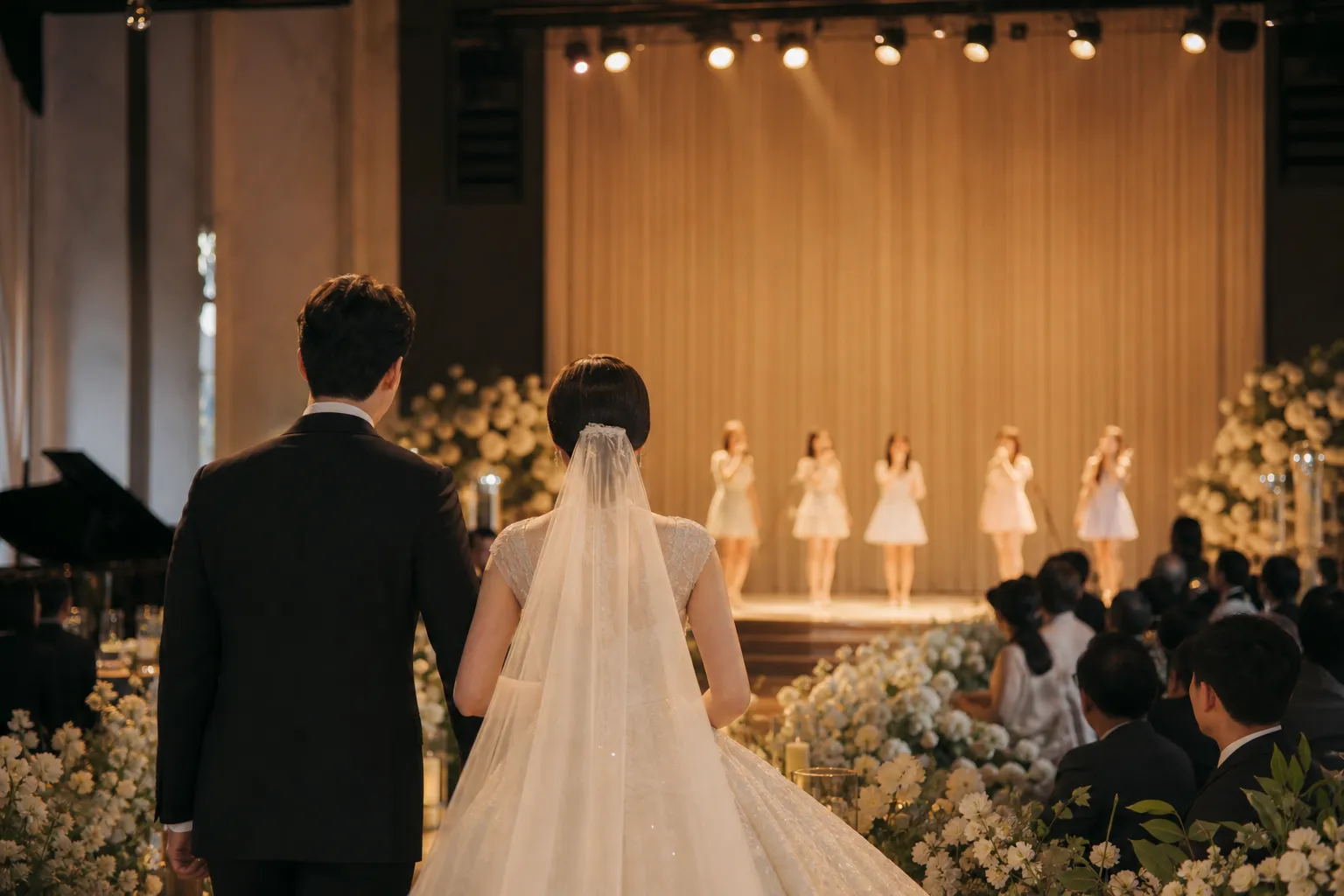 Bomi and Rado Wedding Held in Seoul With Apink Reunion and Congratulatory Stages concept