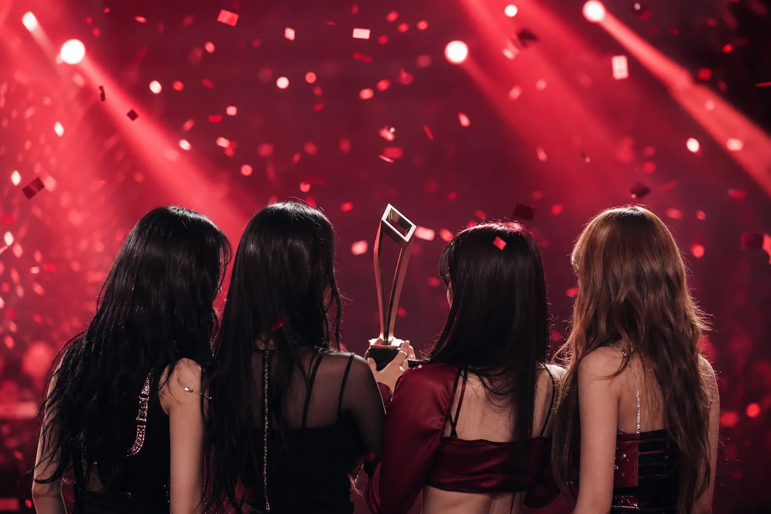 CORTIS Scores First No. 1 With REDRED on M Countdown stage concept