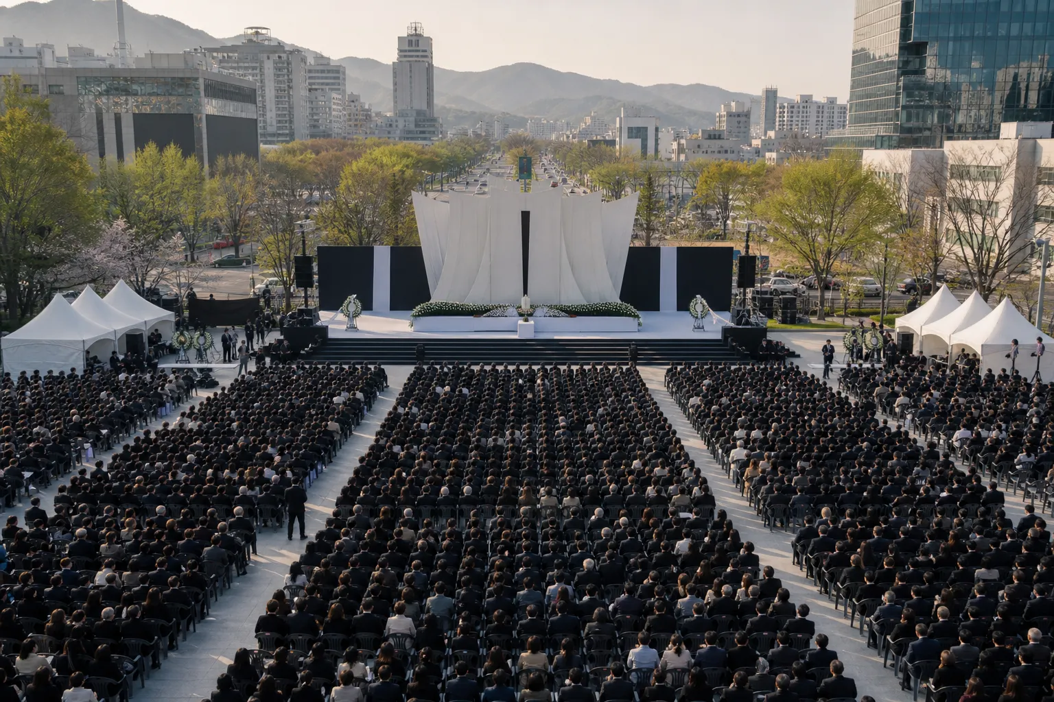 46th May 18 Ceremony at Gwangju May 18 Democracy Plaza stage concept