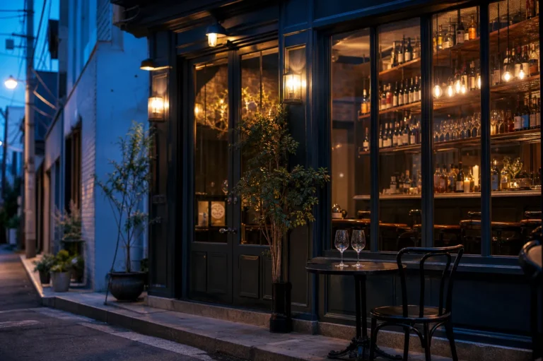 Seongsu Sortie Wine Bar Paris inspired exterior in Seongsu