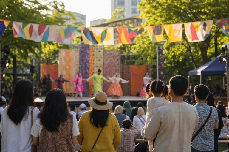 Guro-gu Intercultural Festival Guide stage concept at Gocheok Neighborhood Park