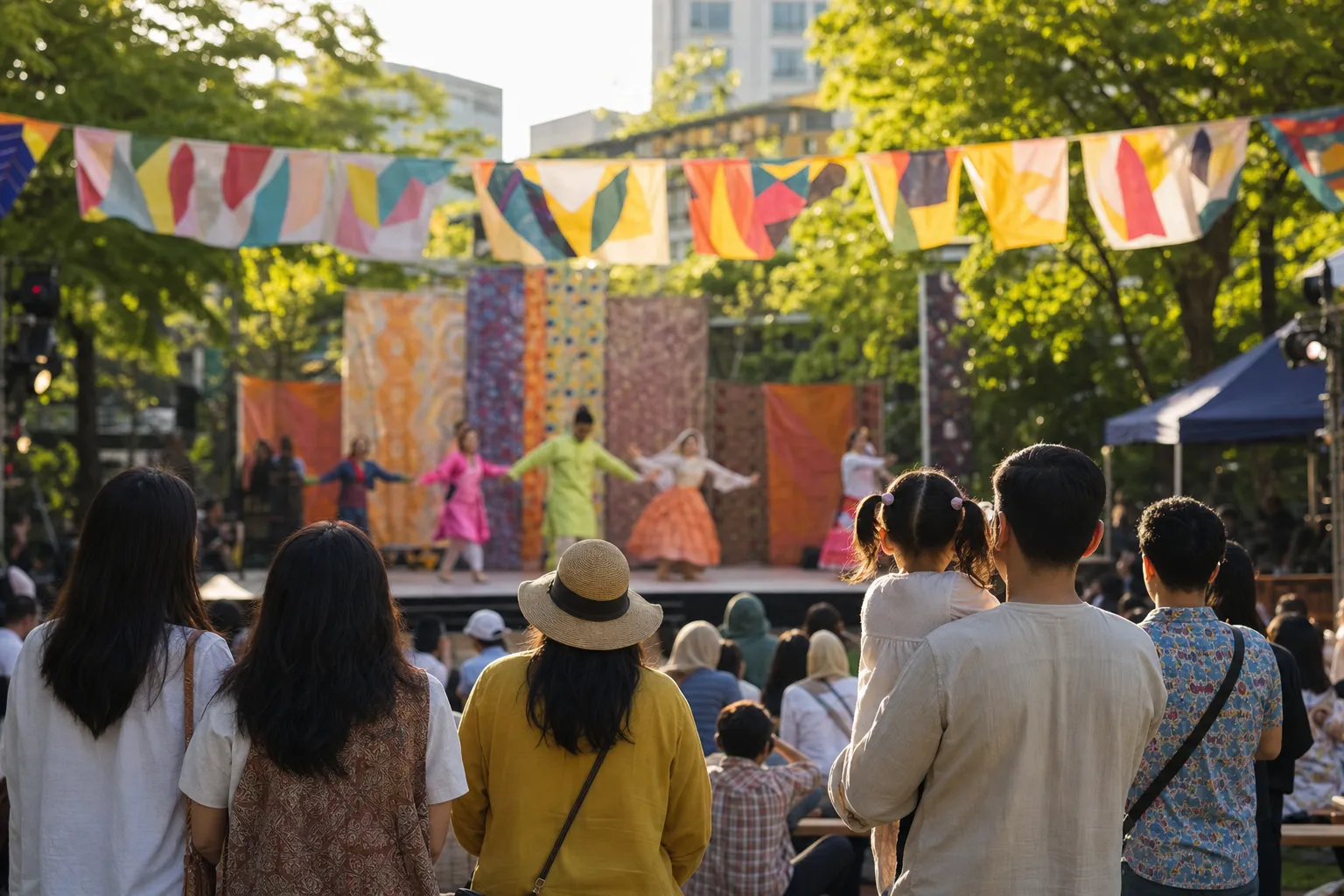 Guro-gu Intercultural Festival Guide stage concept at Gocheok Neighborhood Park