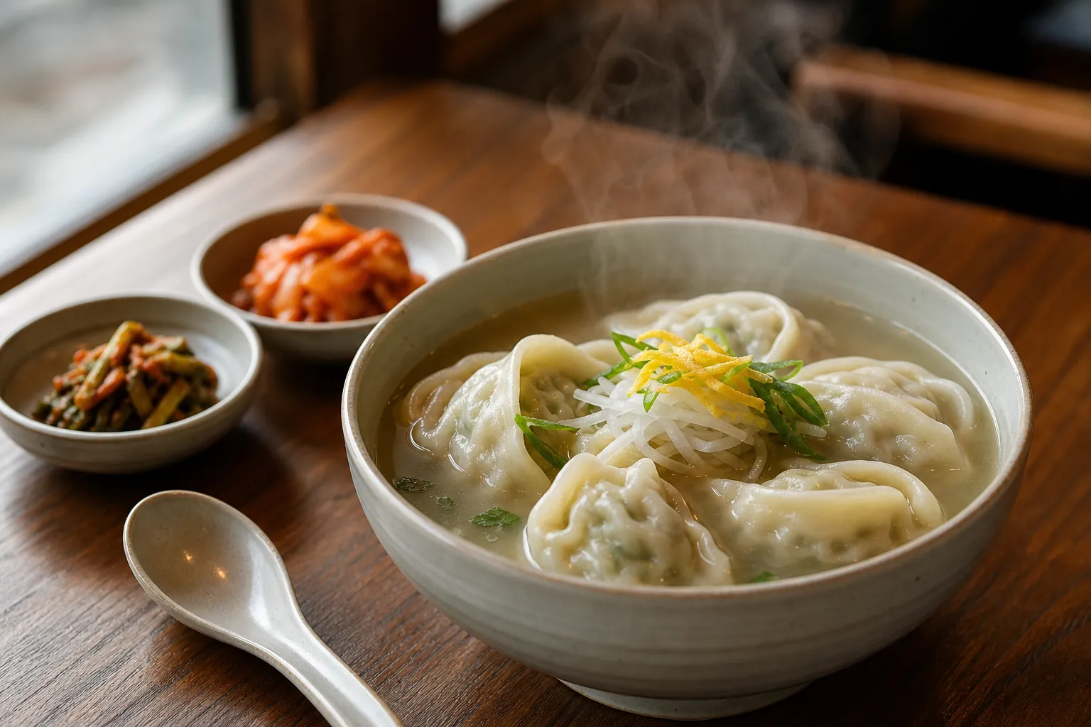 Deokcheon Pyeongyangjip Manduguk Busan Michelin Bib Gourmand dumpling soup