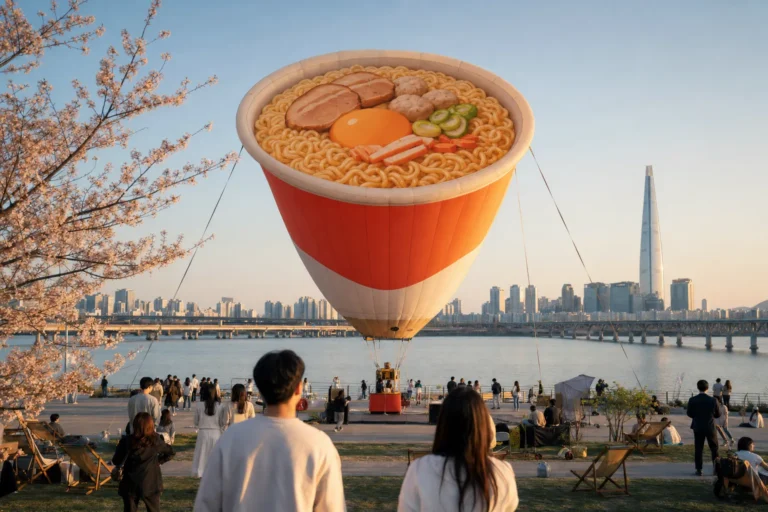 Seoul Spring Festa Hangang Ramyeon Balloon Experience guide