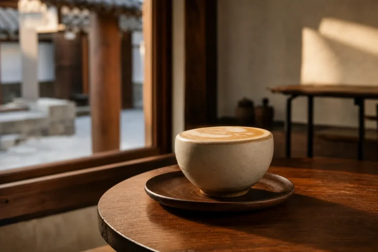 Camel Coffee Seochon Heritage Latte warm café guide