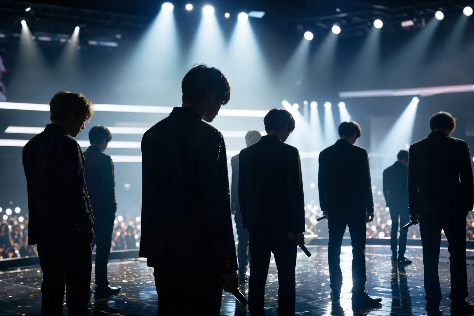 NCT WISH Music Bank Encore Draws Vocal Criticism After Ode to Love Win stage concept