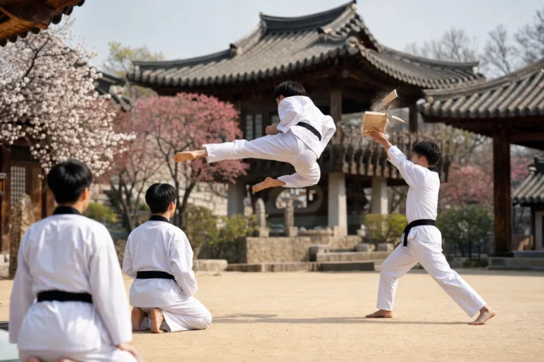 Namsangol Hanok Village Taekwondo Performances 2026 Seoul Weekend Show Guide stage concept