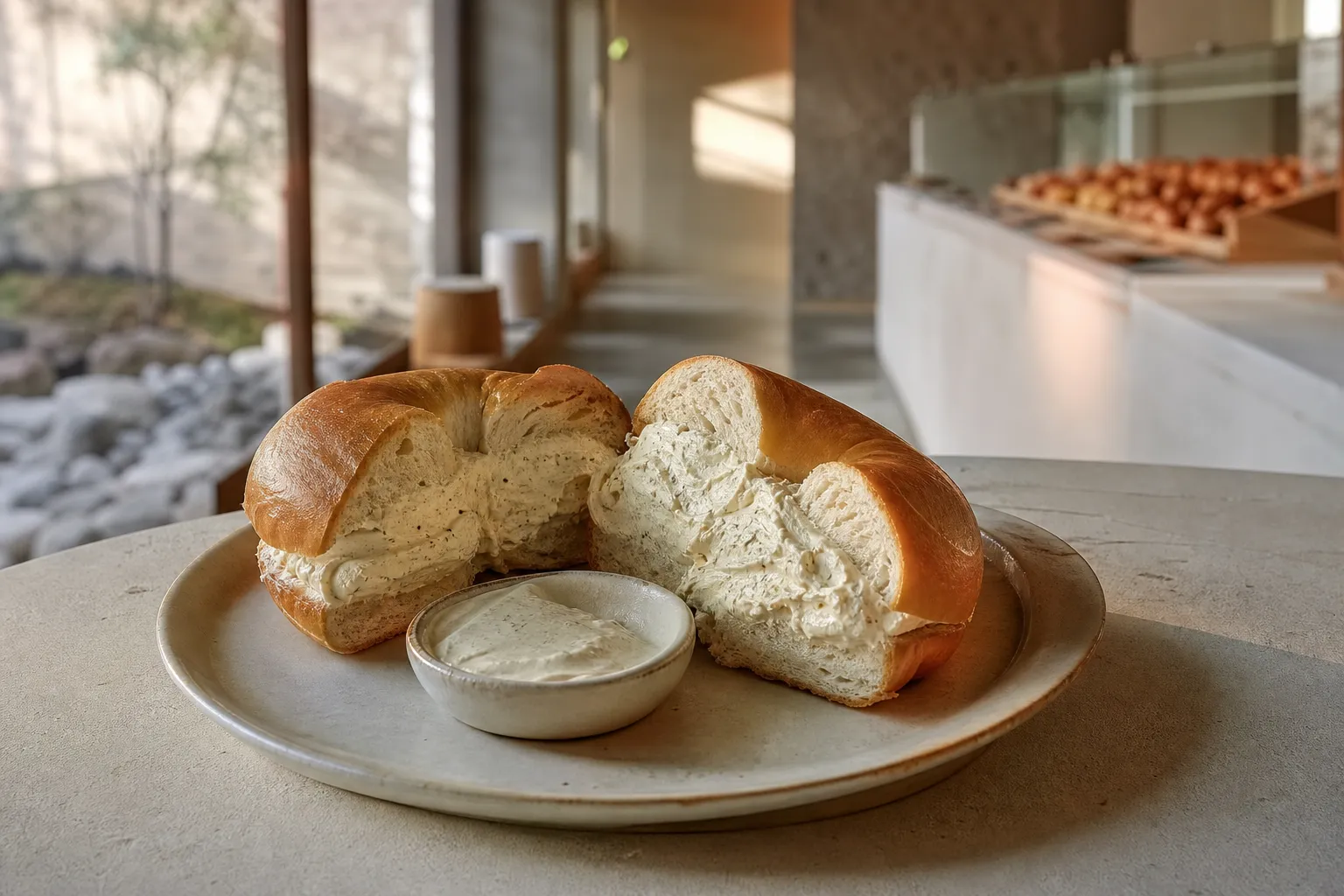 The Cream Bagels Seongsu Flagship Seoul Forest bagel experience