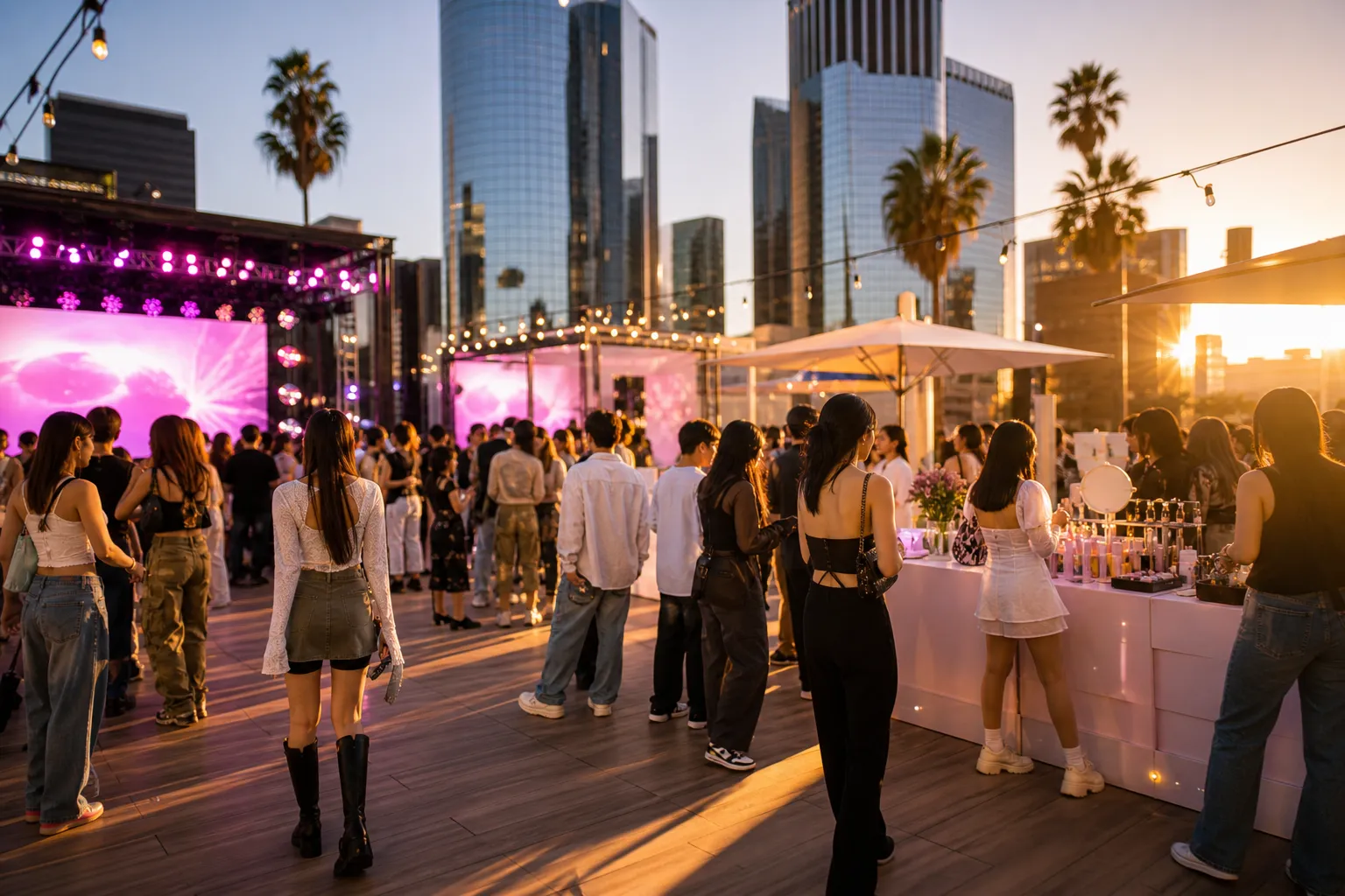 K-EXPO USA LA Guide Free L.A. LIVE Events and May 24 K-pop Concert stage concept