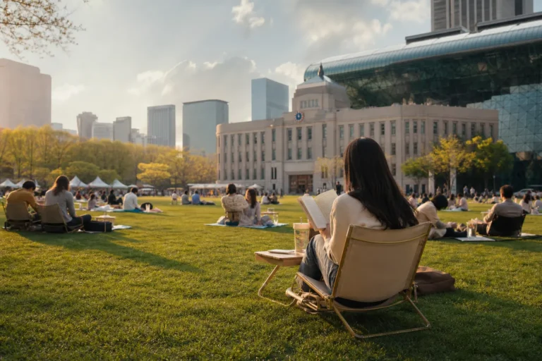 Seoul Plaza Outdoor Library Guide Reading Seoul Plaza schedule visitor tips