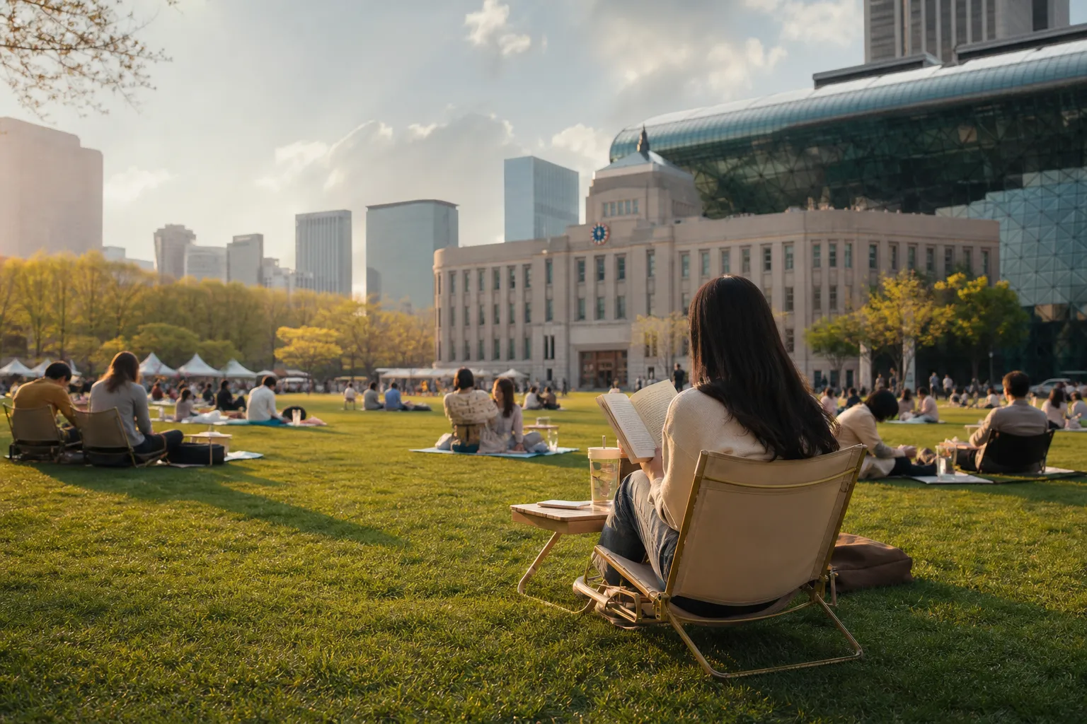 Seoul Plaza Outdoor Library Guide Reading Seoul Plaza schedule visitor tips