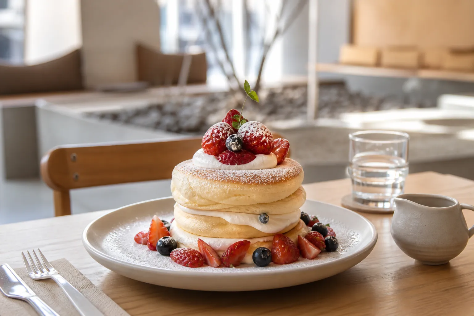 JAMJAM Yeonnam fresh cream pancakes Seoul cafe dessert guide