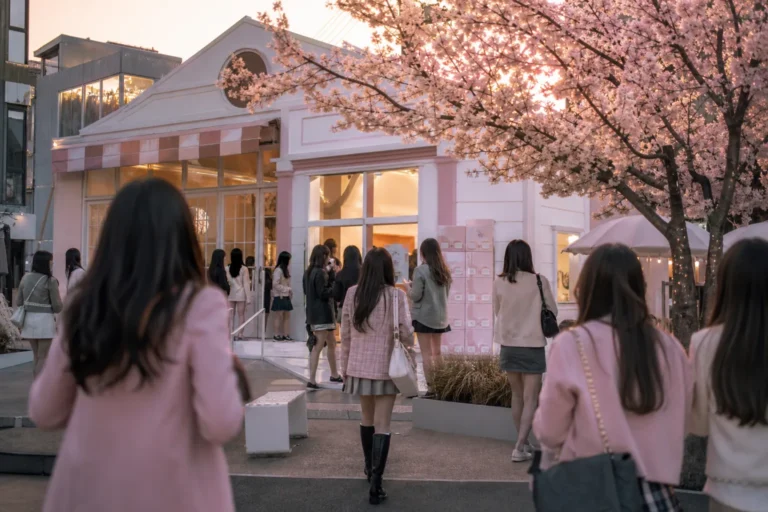 Hearts2Hearts at the Seongsu 2aN Pop-Up stage concept