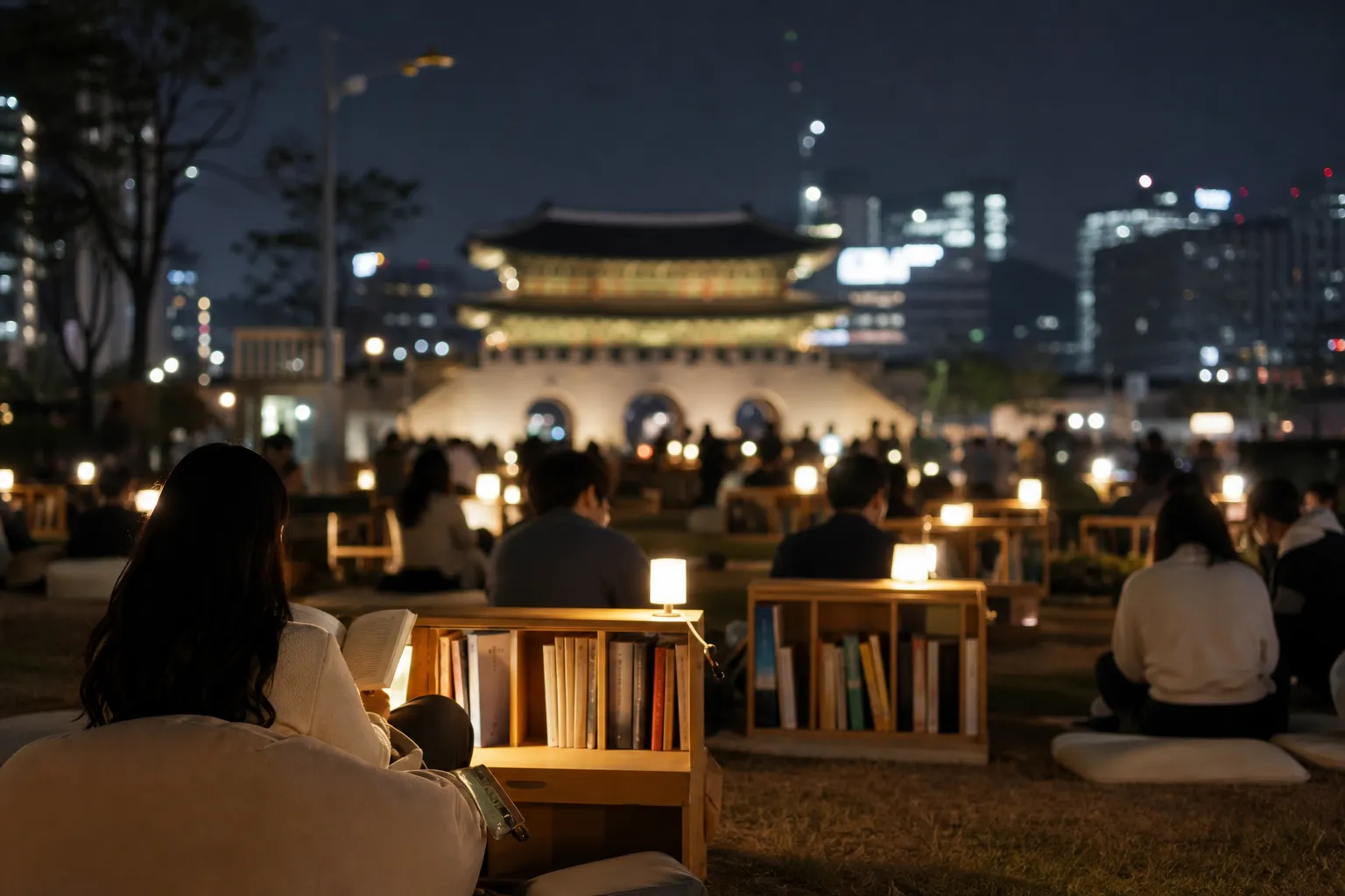 Gwanghwamun Book Yard Night Reading 2026 hours and dates Seoul guide