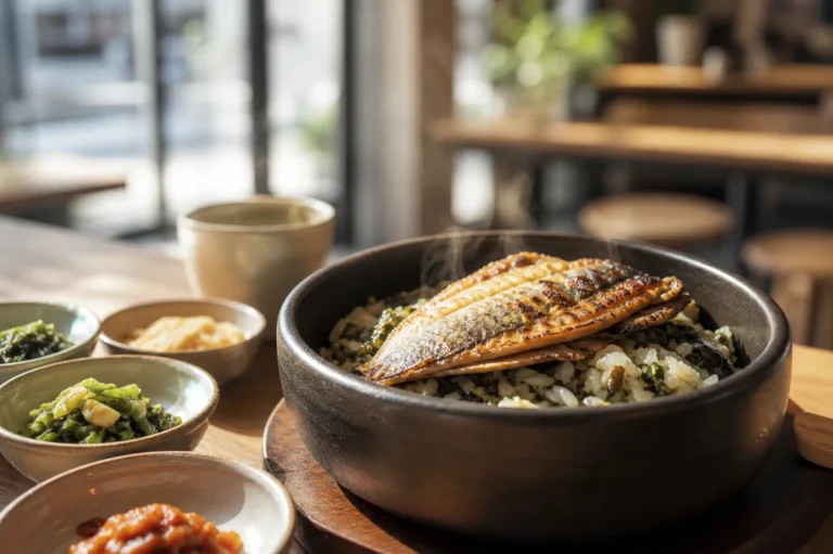 Seonchae Seongsu sotbap galchi gondre rice bowl in Seongsu