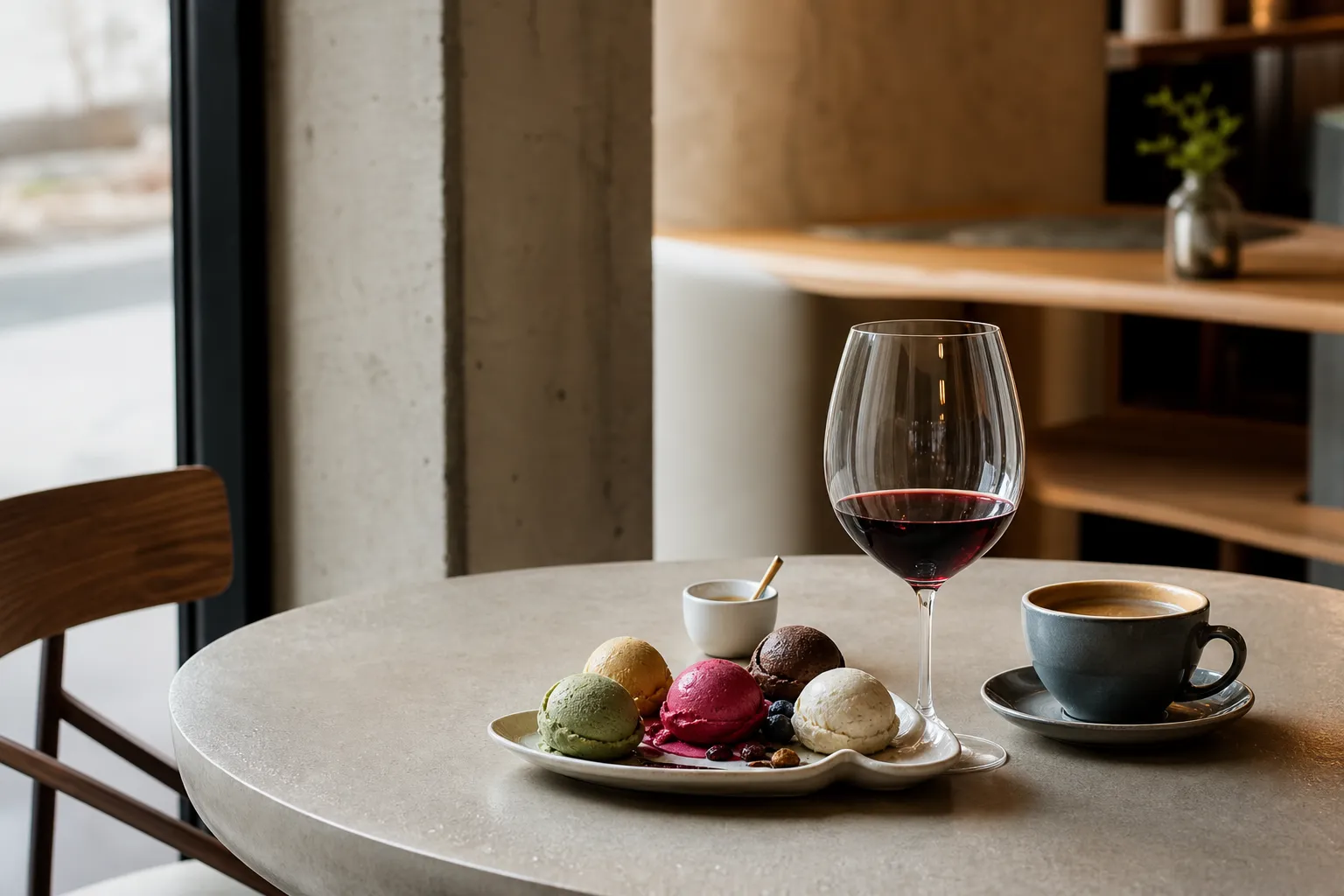 Seongsu Sofa wine gelato Gelato Palette Seoul cafe guide