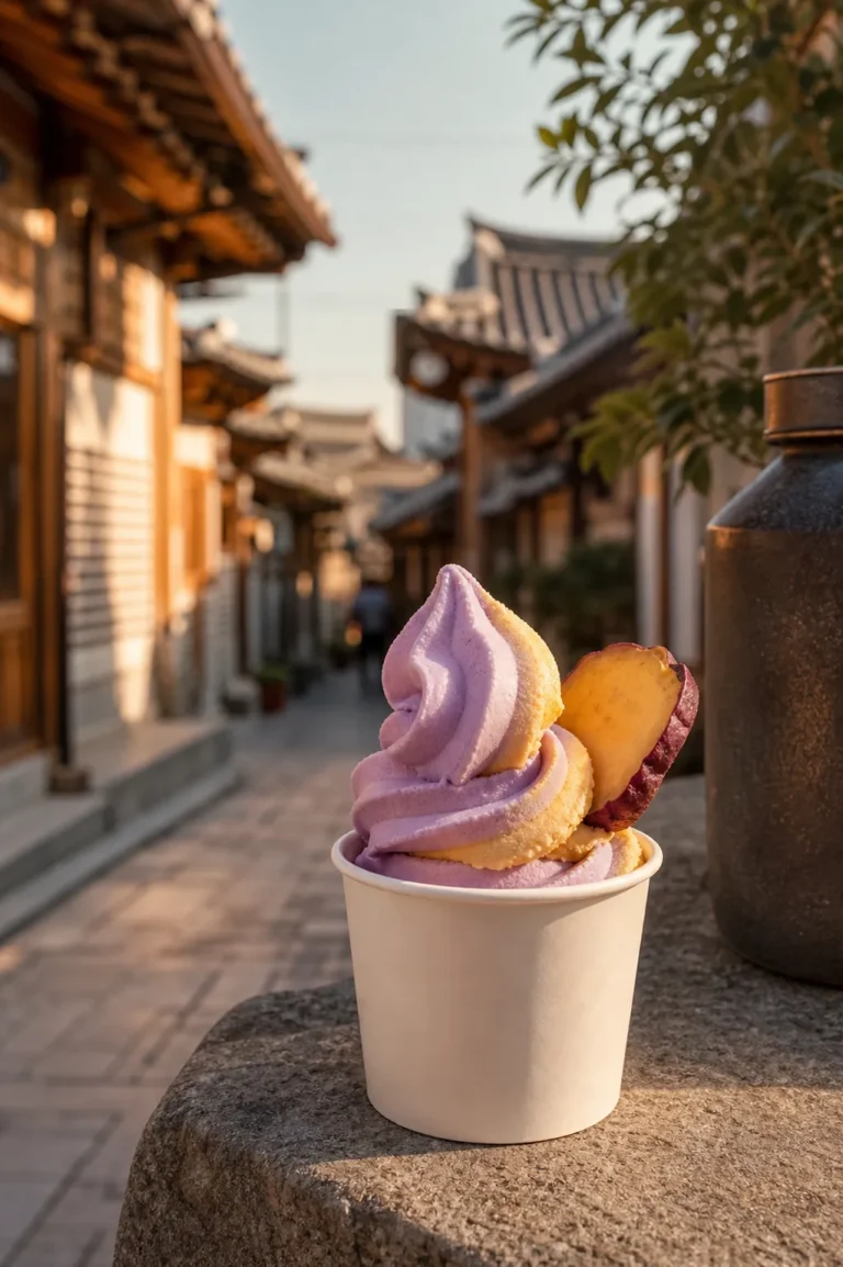 Bukchon Eoe Seoul sweet potato ice cream guide