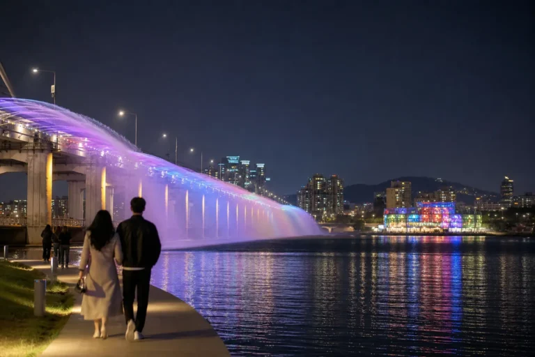 Banpo Hangang Night Tour Guide free Banpo Moonlight Route Seoul concept