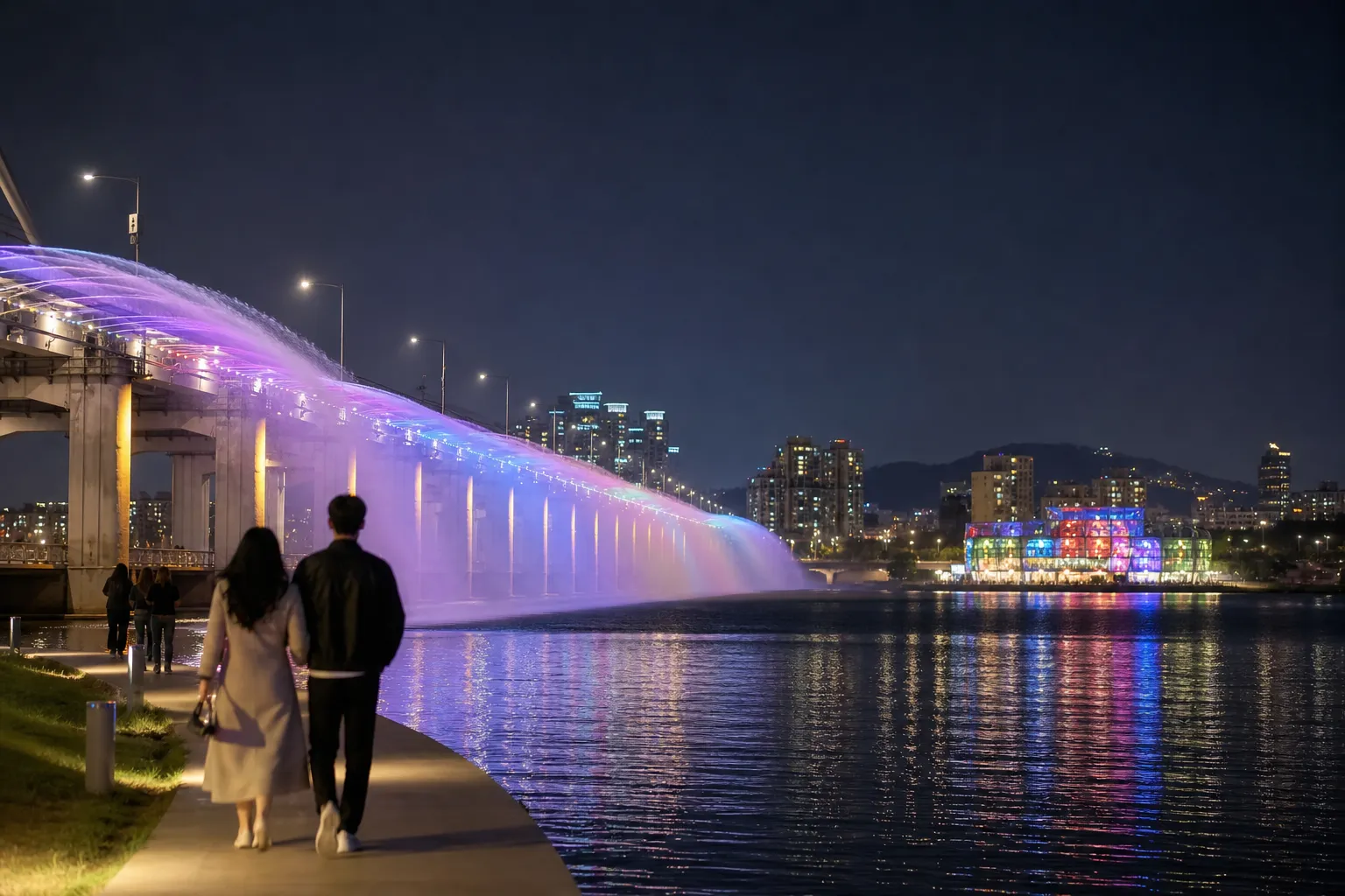 Banpo Hangang Night Tour Guide free Banpo Moonlight Route Seoul concept
