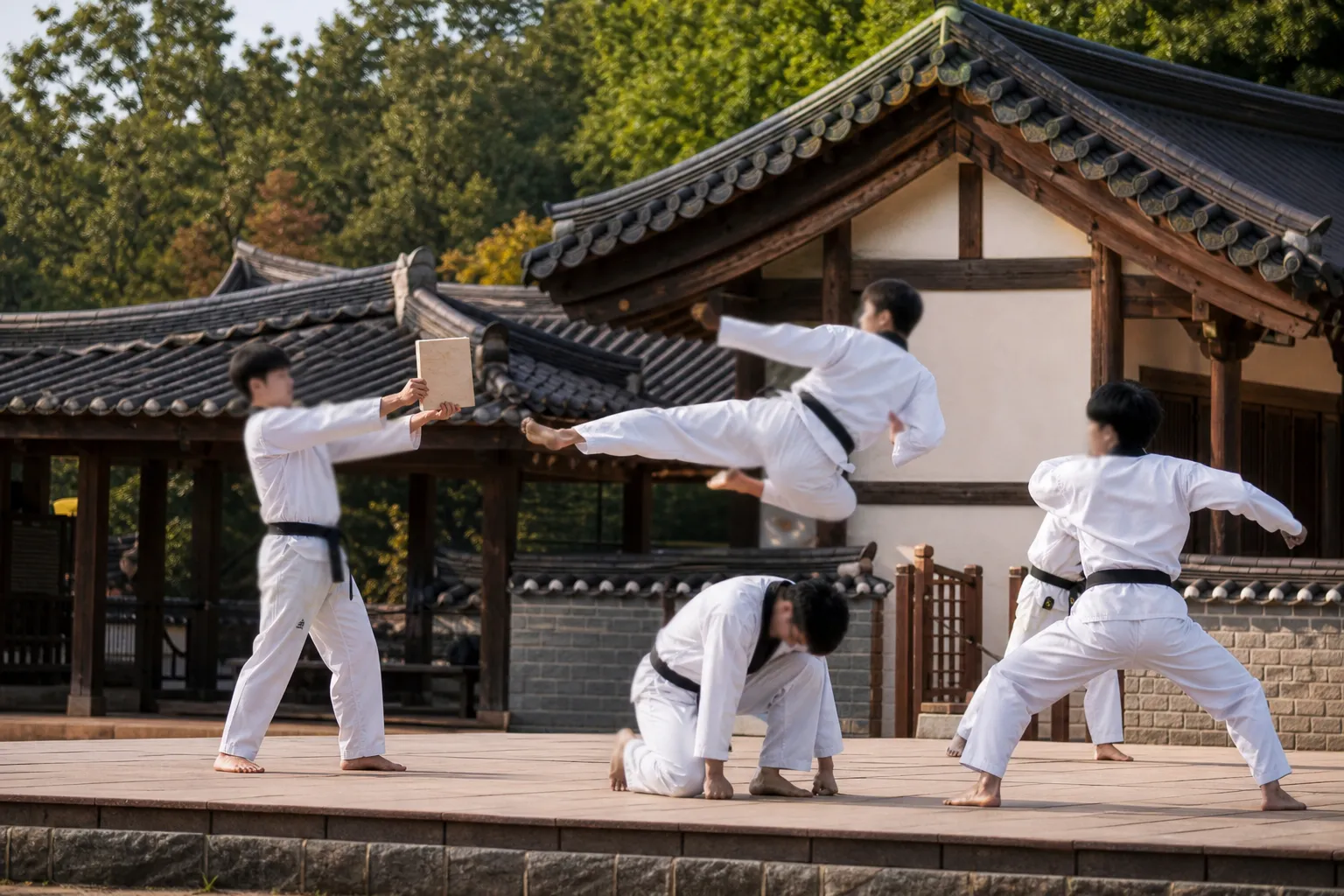 Namsangol Hanok Village Taekwondo Performance 2026 Seoul Weekend Guide stage concept