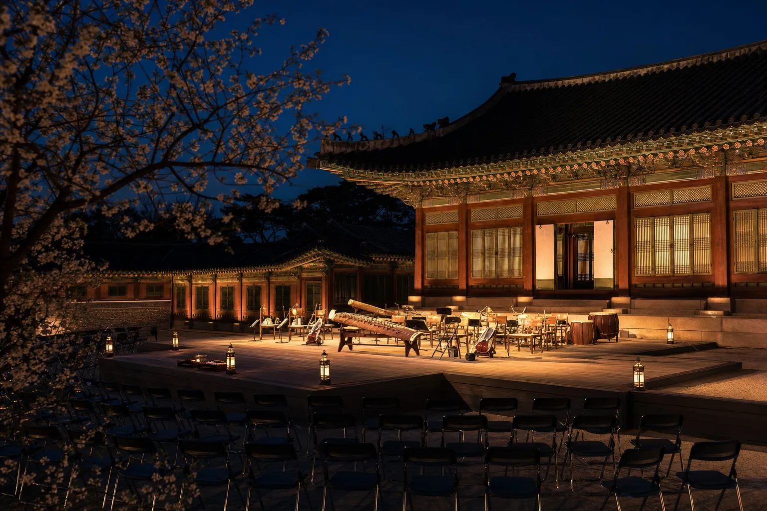 Changdeokgung Injeongjeon Performance Guide 100 Taepyeongjiak stage concept