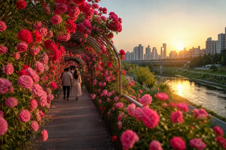 Jungnangcheon Rose Tunnel 2026 Seoul Rose Festival guide