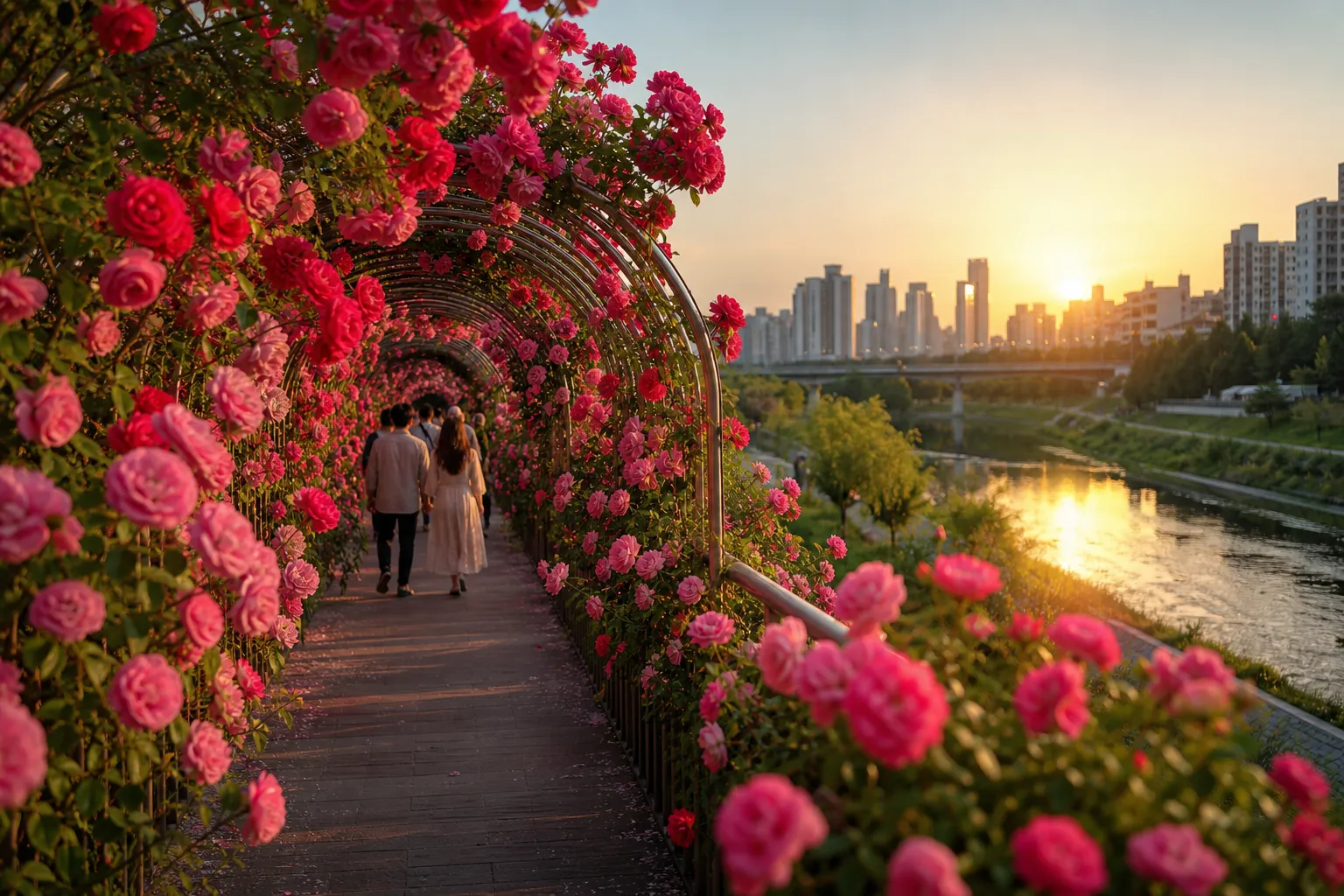 Jungnangcheon Rose Tunnel 2026 Seoul Rose Festival guide