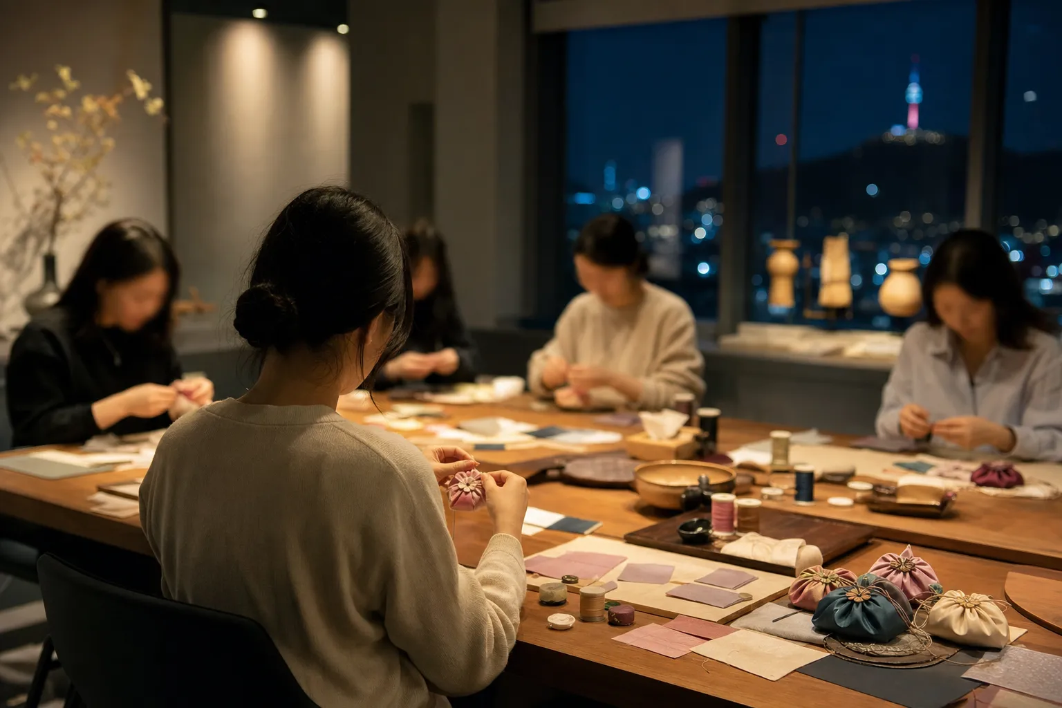 Seoul Craft Museum gamkkot bokjumeoni night workshop venue concept