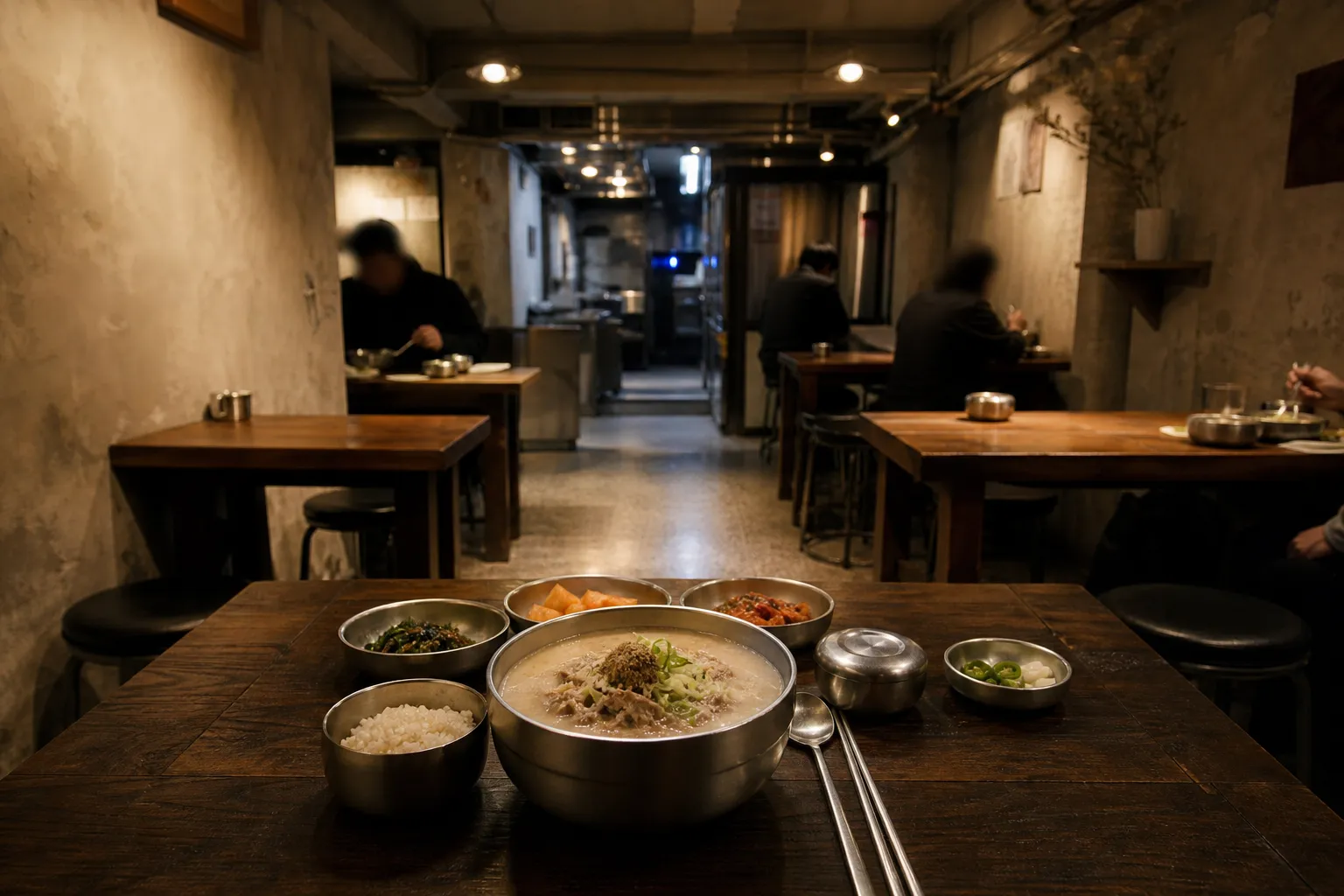 Jihasikdang Perilla Soup tiny underground Euljiro restaurant