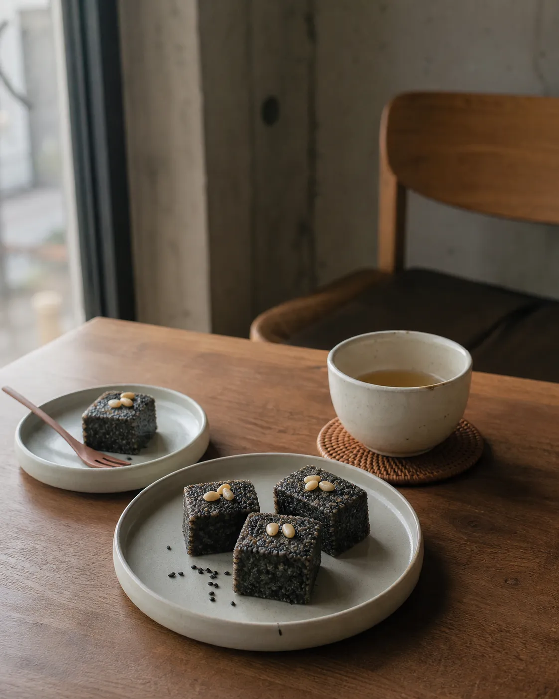 Sivre Seoul black sesame yanggaeng dessert memory