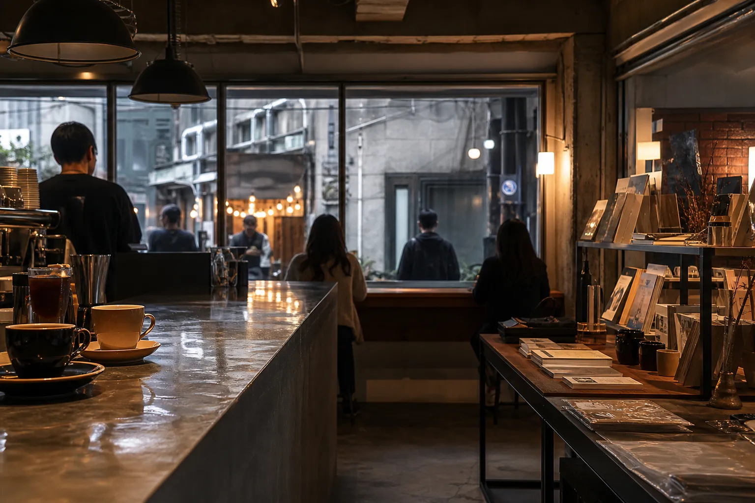 1545커피 본점 Euljiro culture cafe books and coffee