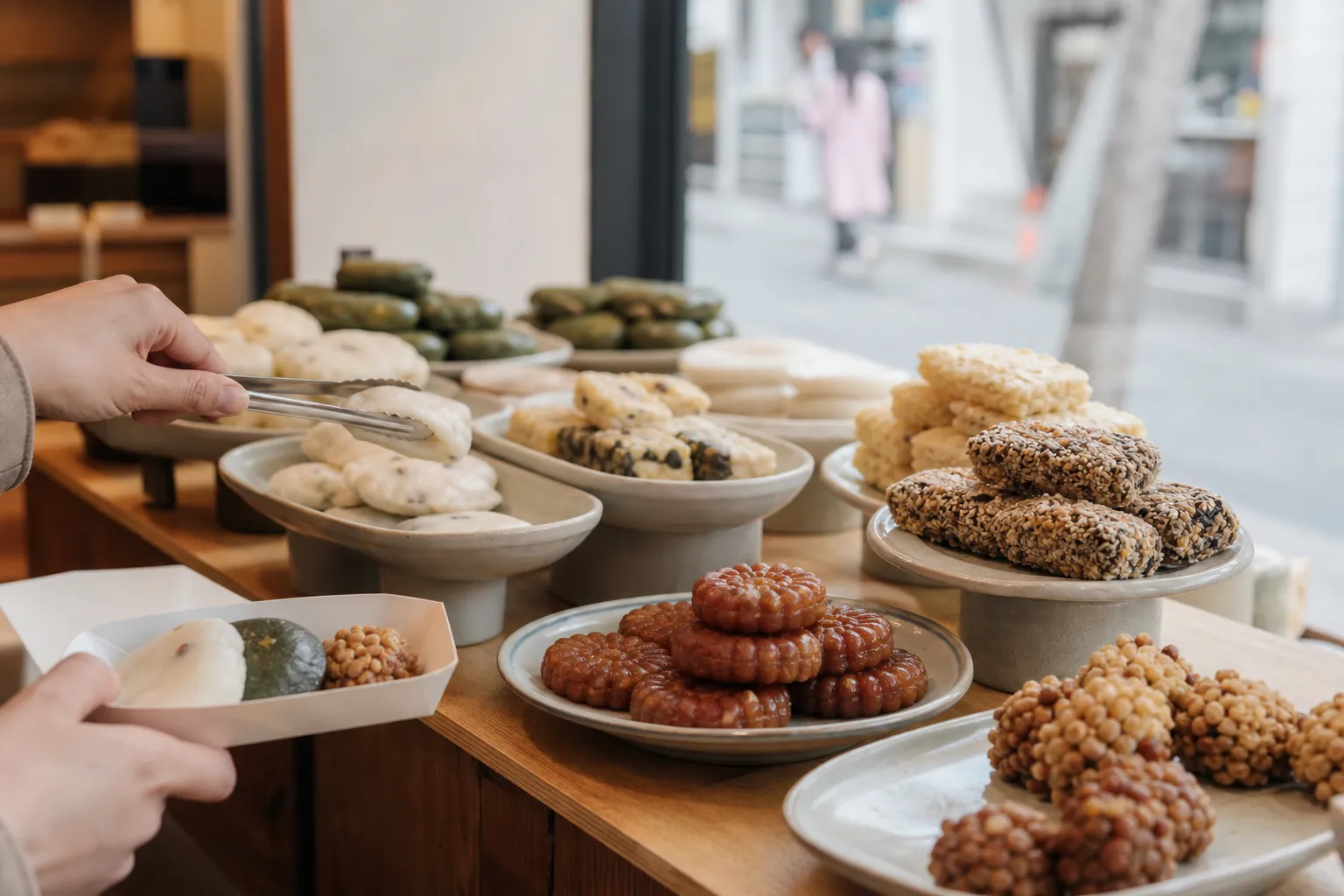아진당 떡상점 외국인 Korean rice cakes Nakwon-dong food trend