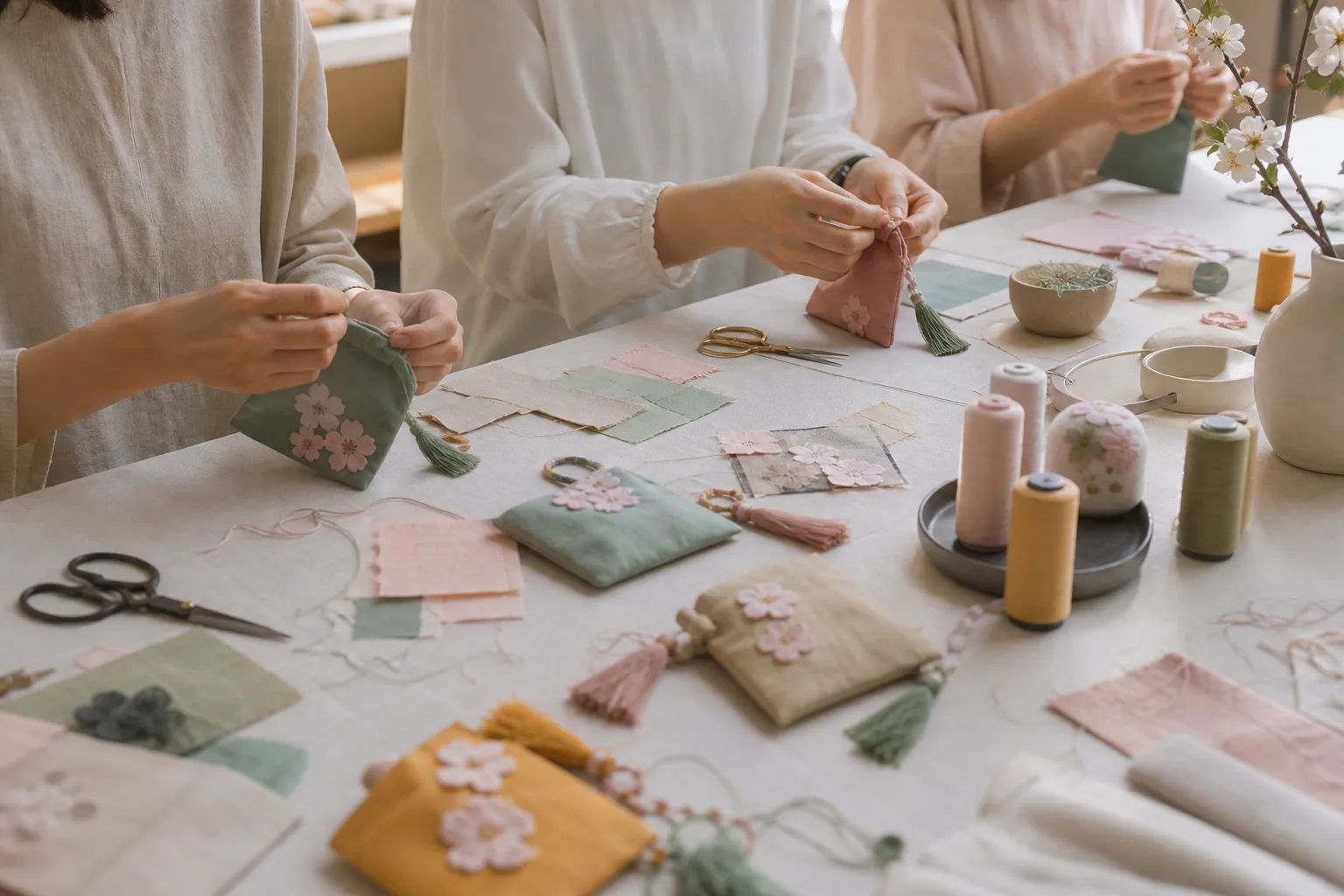 SeMoCA Persimmon Blossom Pouch Workshop Seoul venue activity concept