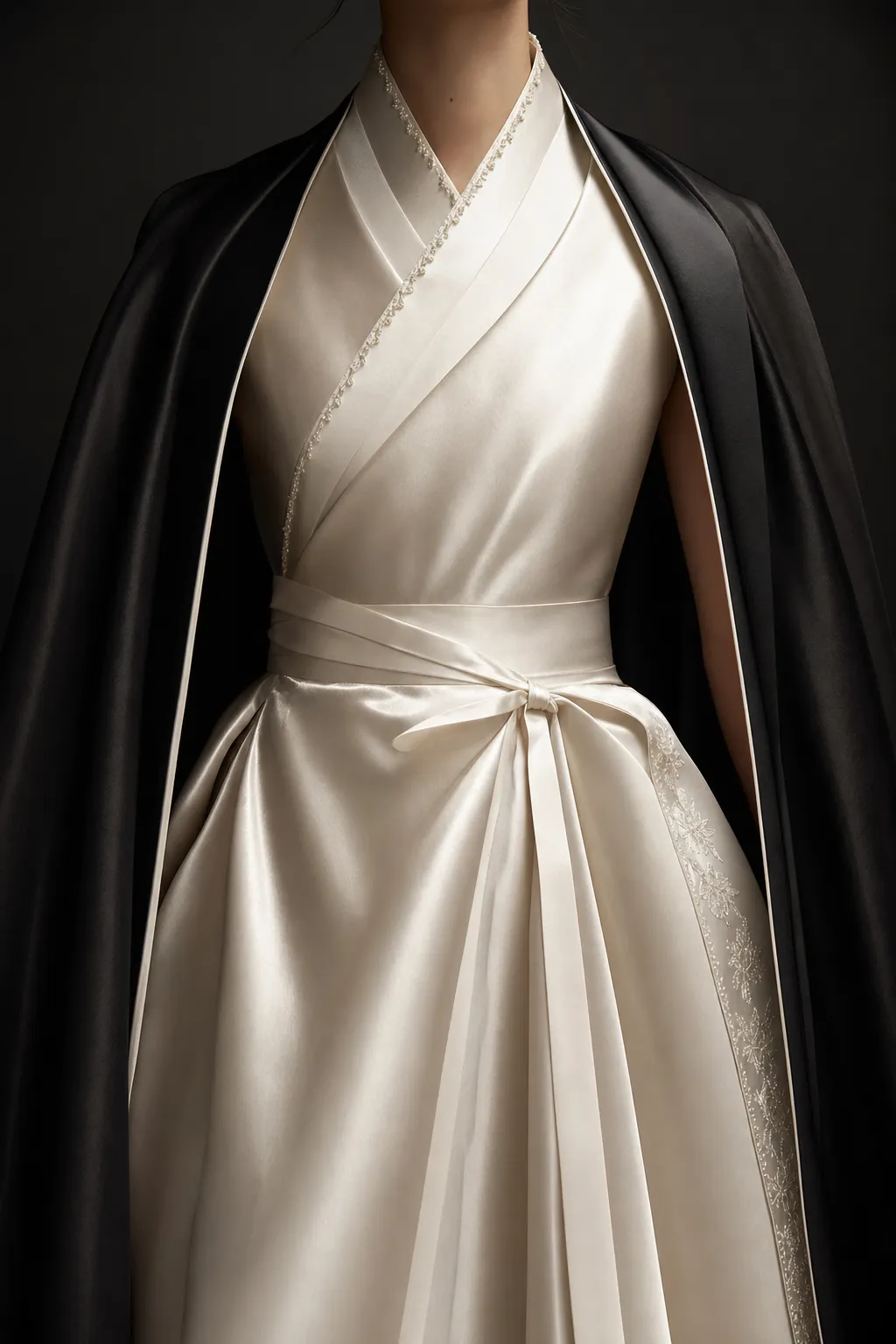 카리나 한복룩 Met Gala Prada Korean elegance fashion detail