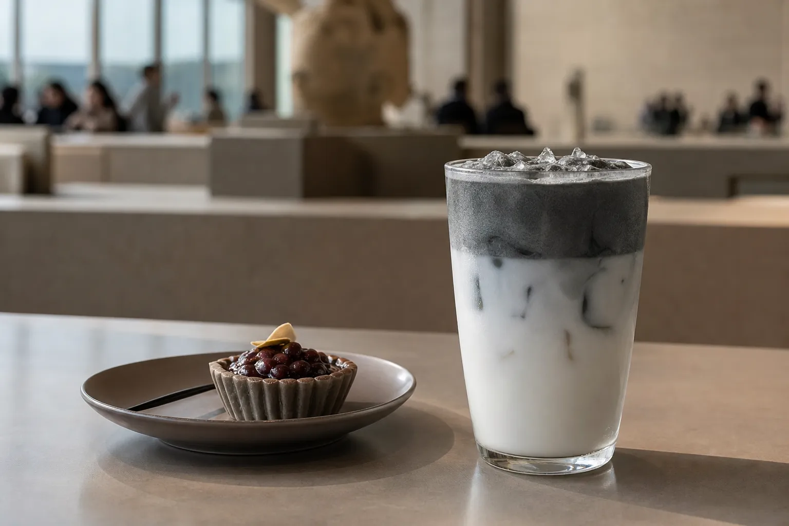 Ediya Coffee Gukjungbak Signature Latte at National Museum of Korea cafe