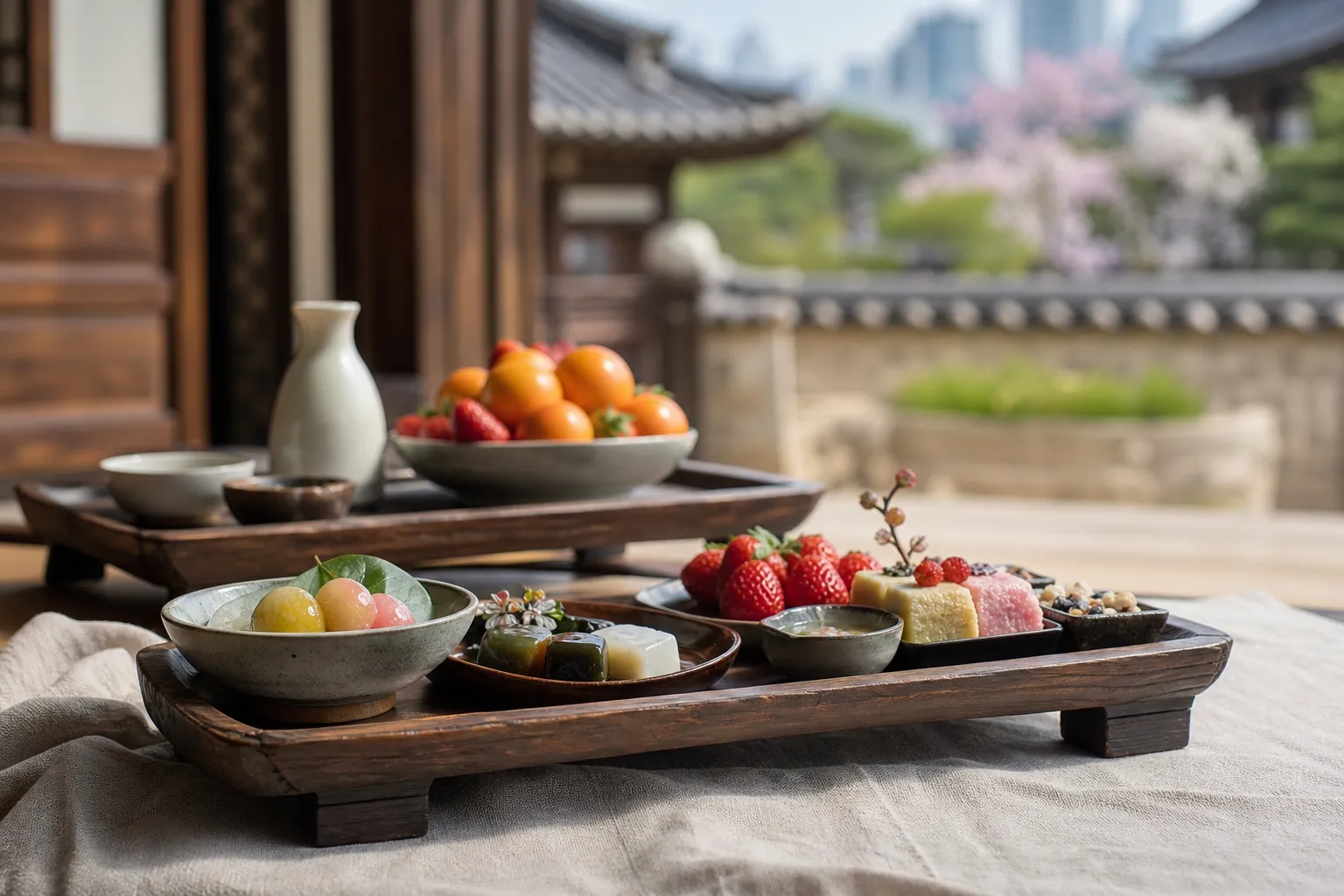 Monthly Soban Jujeonburi food at Namsangol Hanok Village Seoul