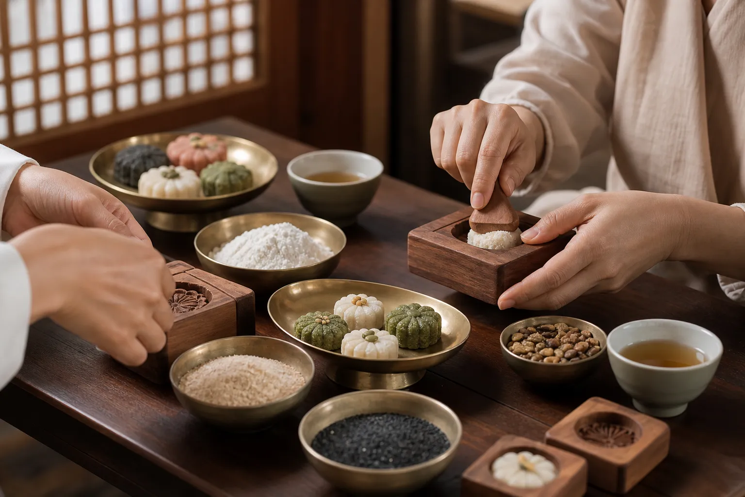 Namsangol Hanok Village dasik making experience Seoul