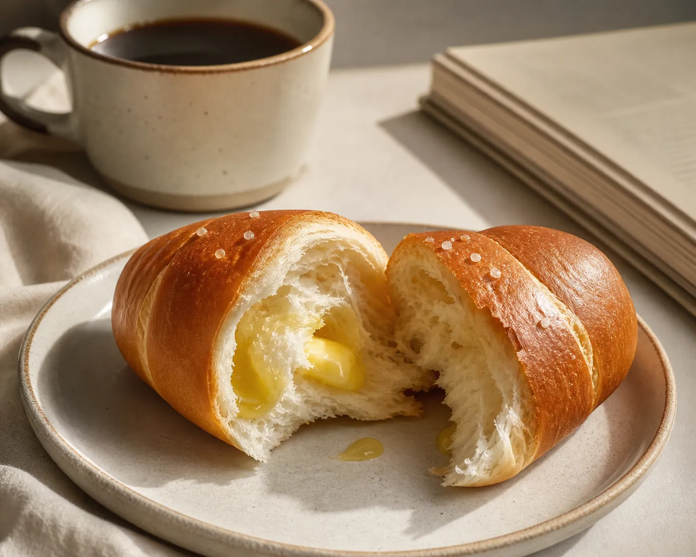 카페공명 소금빵 맛 Mangwon book cafe