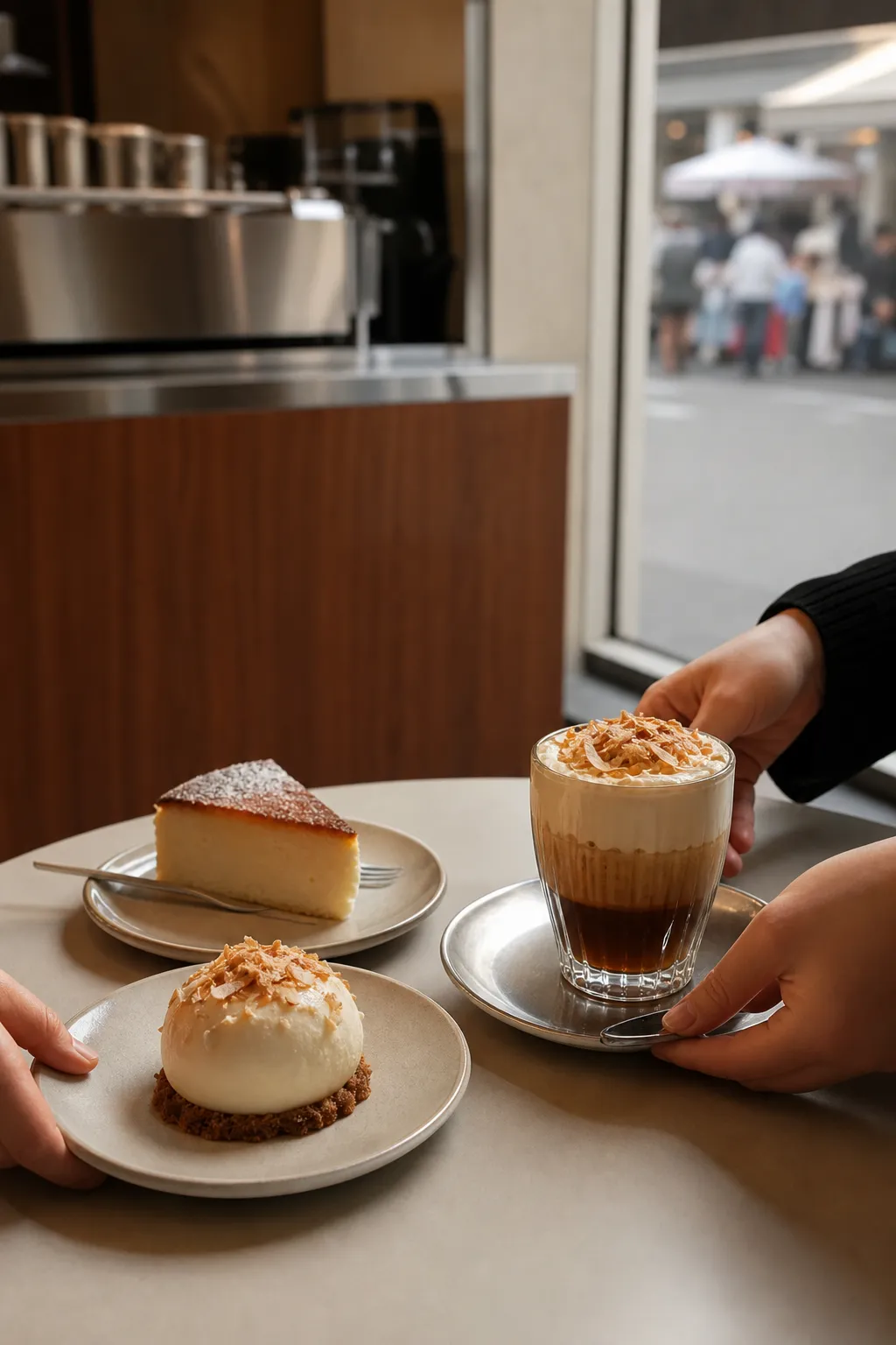Portrait Coffeebar Mangwon specialty cafe Coconut Vienna Coffee dessert menu