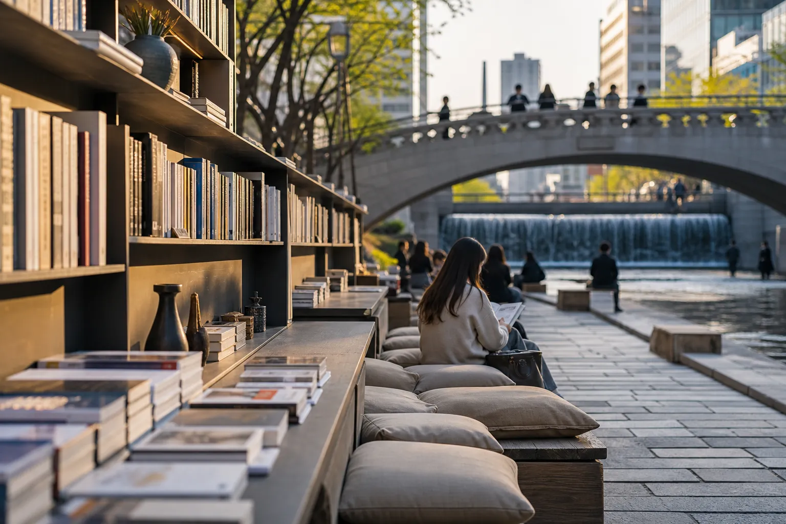 Cheonggyecheon Reading outdoor library Seoul 2026 guide