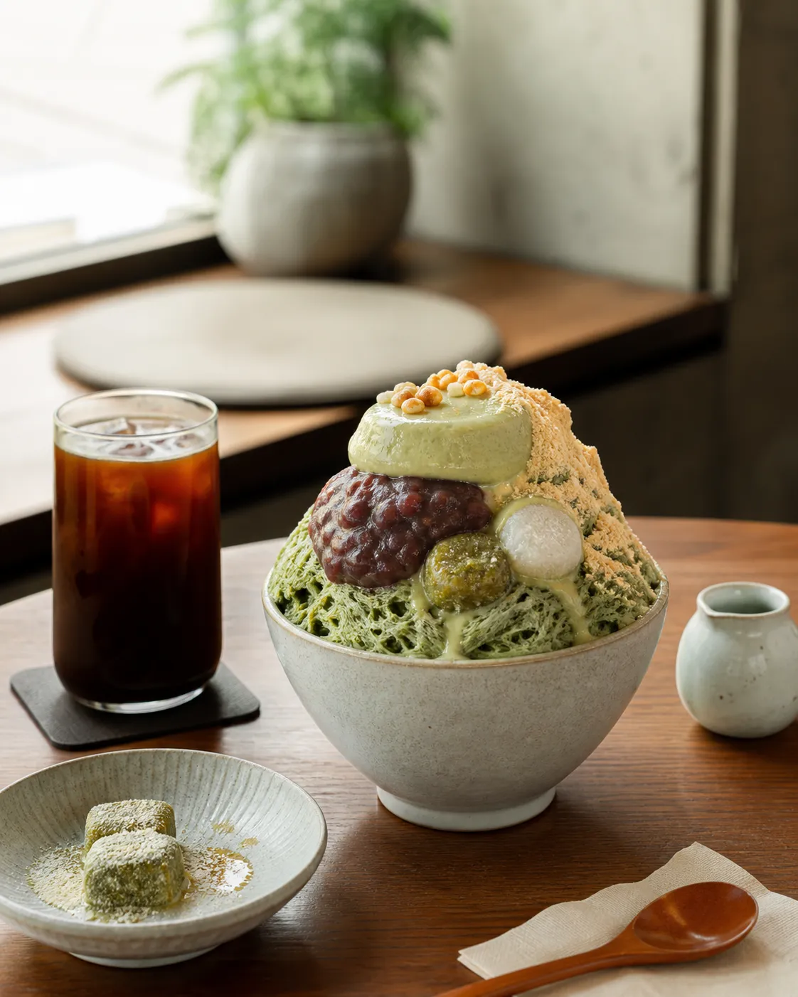Dear Daon Mugwort Pudding Bingsu menu details in Yeonnam Seoul