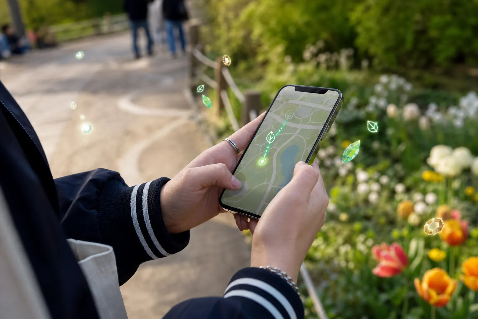 Seoul Forest Garden Hunters mobile AR treasure hunt in Seoul Forest