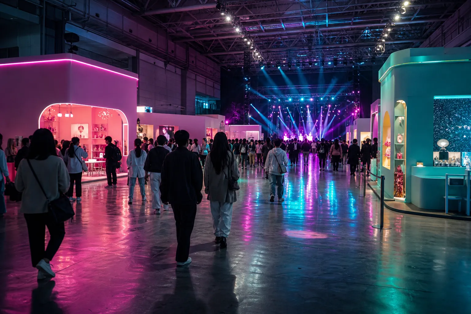 KCON JAPAN 2026 치바 Makuhari Messe festival booths concept