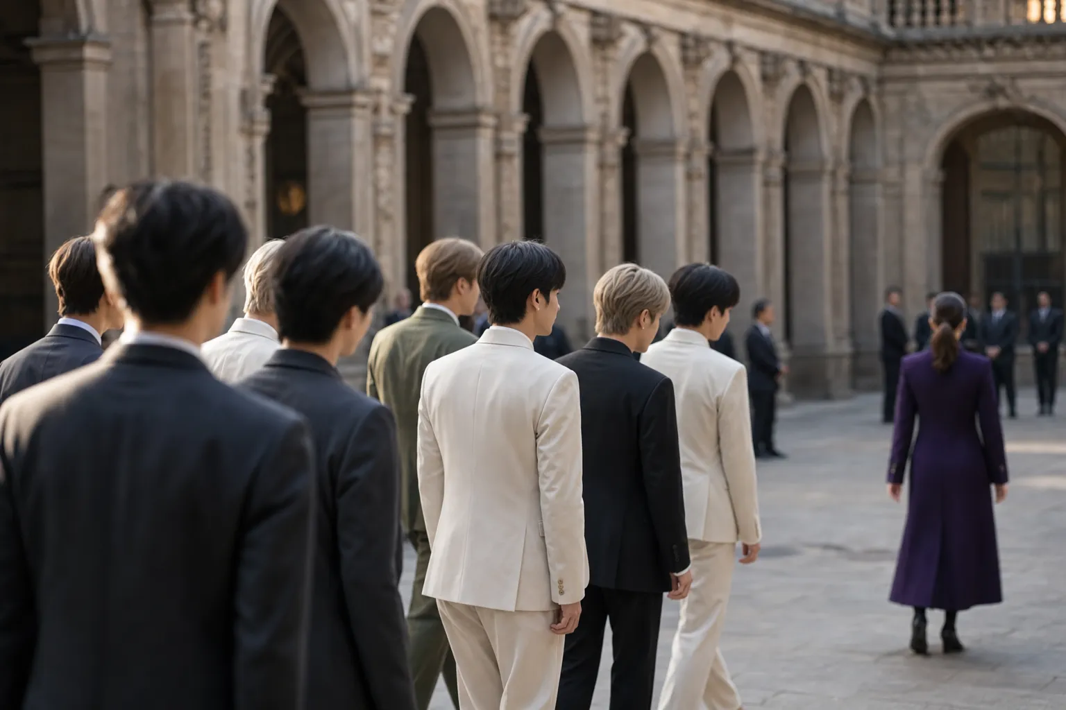 BTS 멕시코 대통령궁 diplomatic visit scene