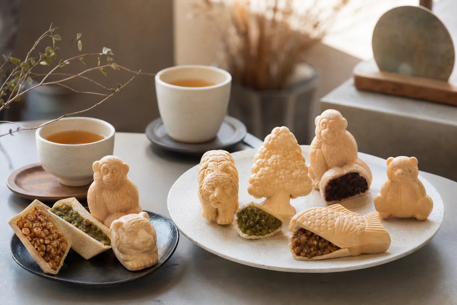 묘사서울 캐릭터 모나카 Seongsu Seoul dessert cafe