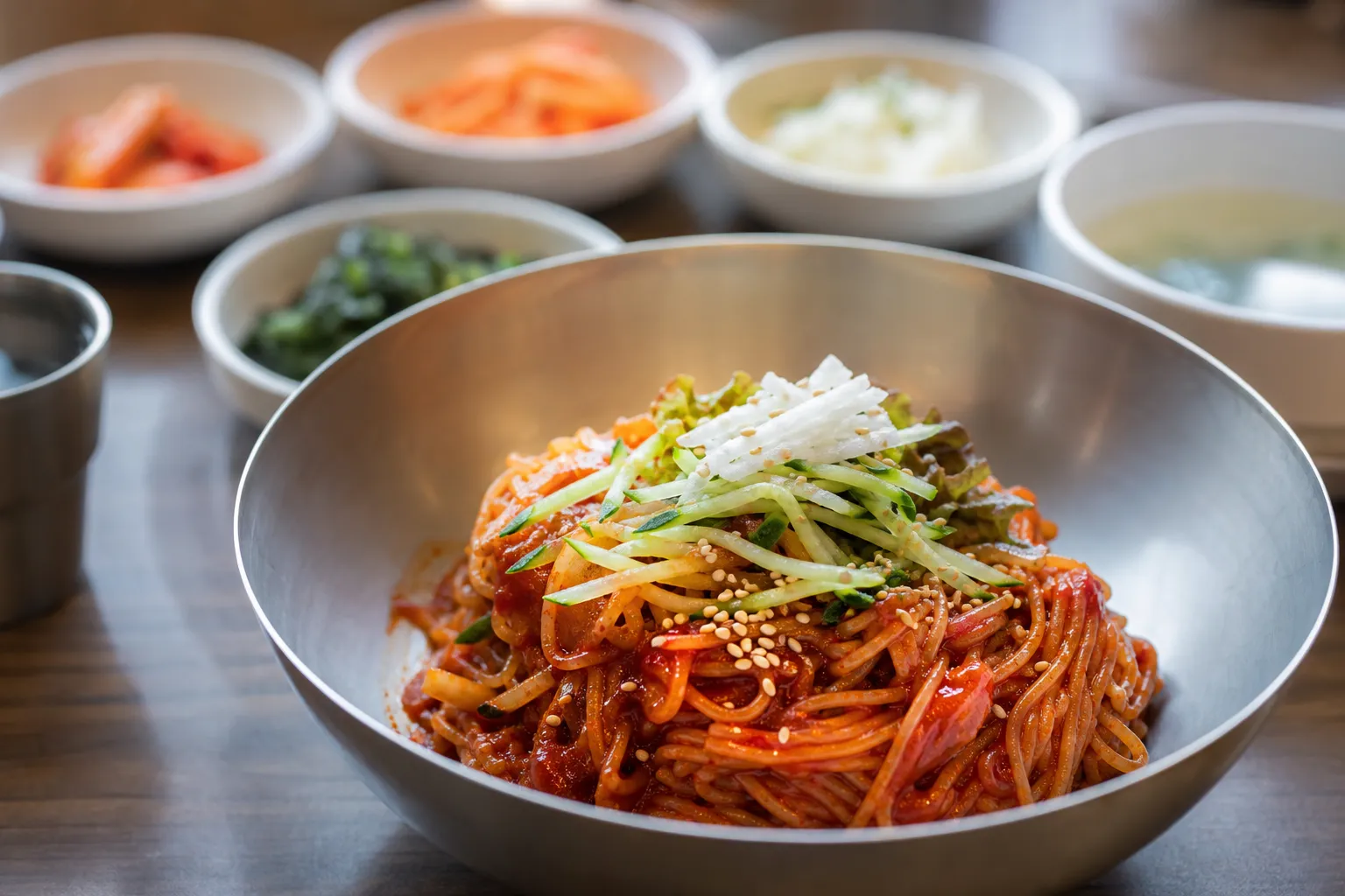 Moemiljip bibim memil spicy buckwheat noodles in Busan