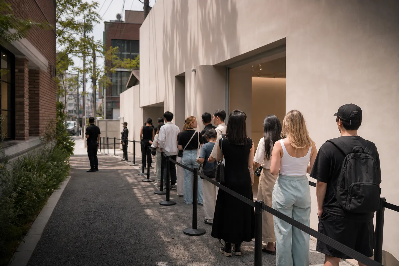 Seongsu foreign pop-up lines Yeonmujang-gil crowd safety