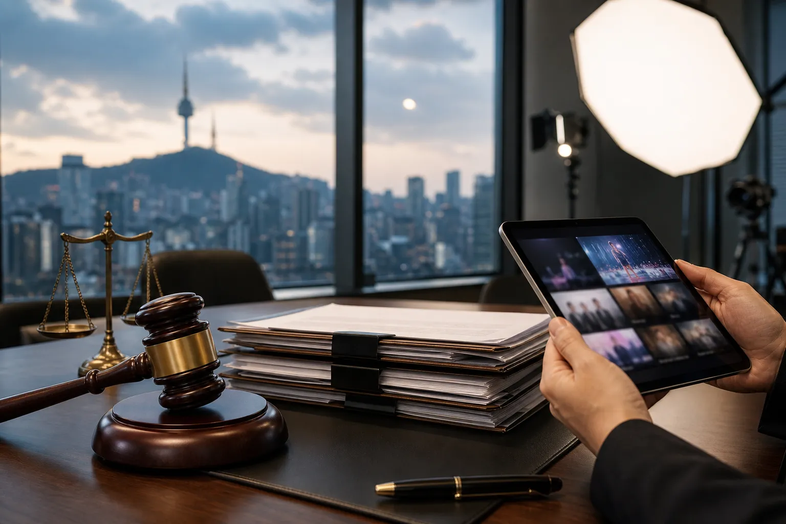 아일릿 손배소 패소 HYBE Belift Lab YouTube videos legal case concept