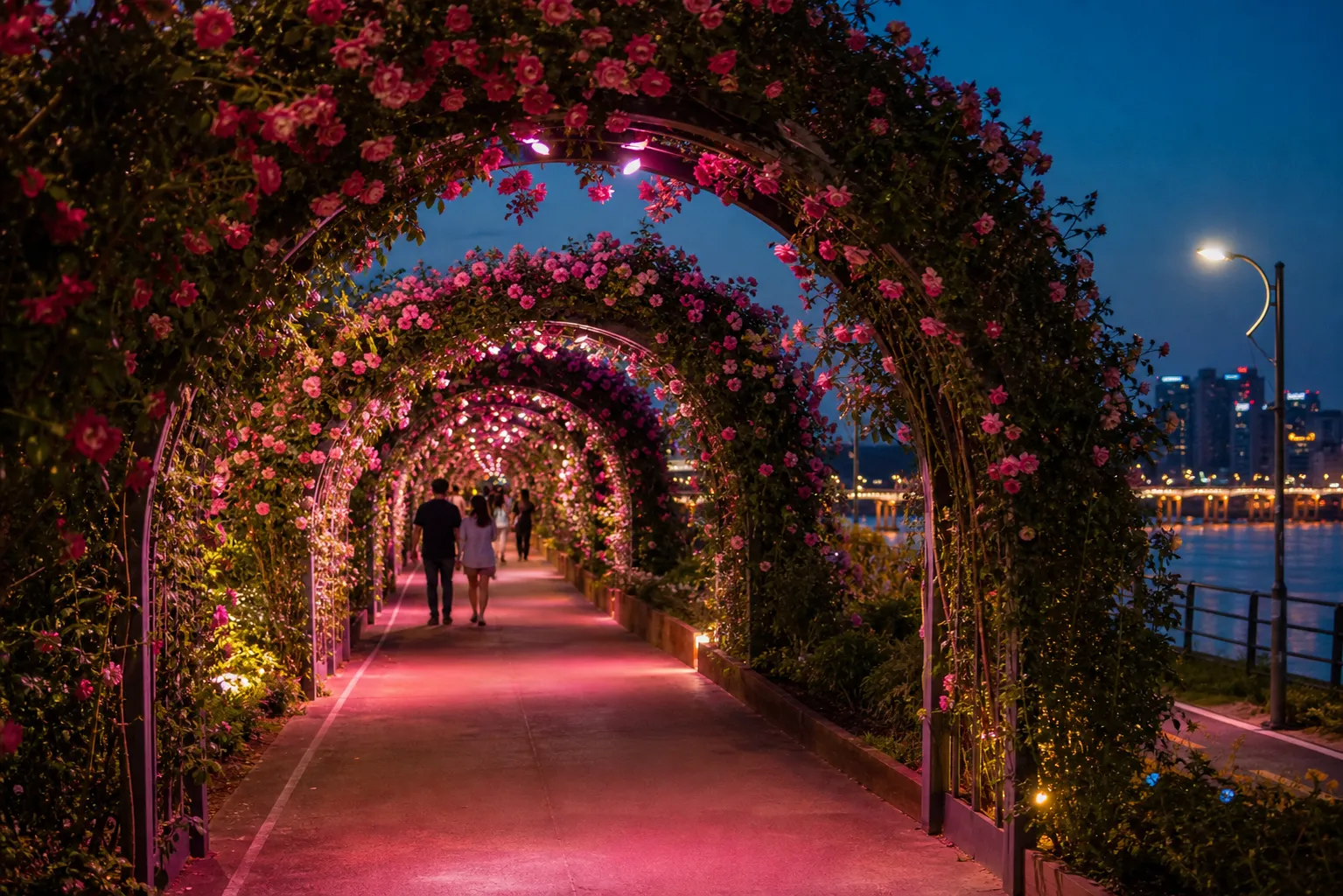Jungnang Seoul Rose Festival 2026 night route photo spot