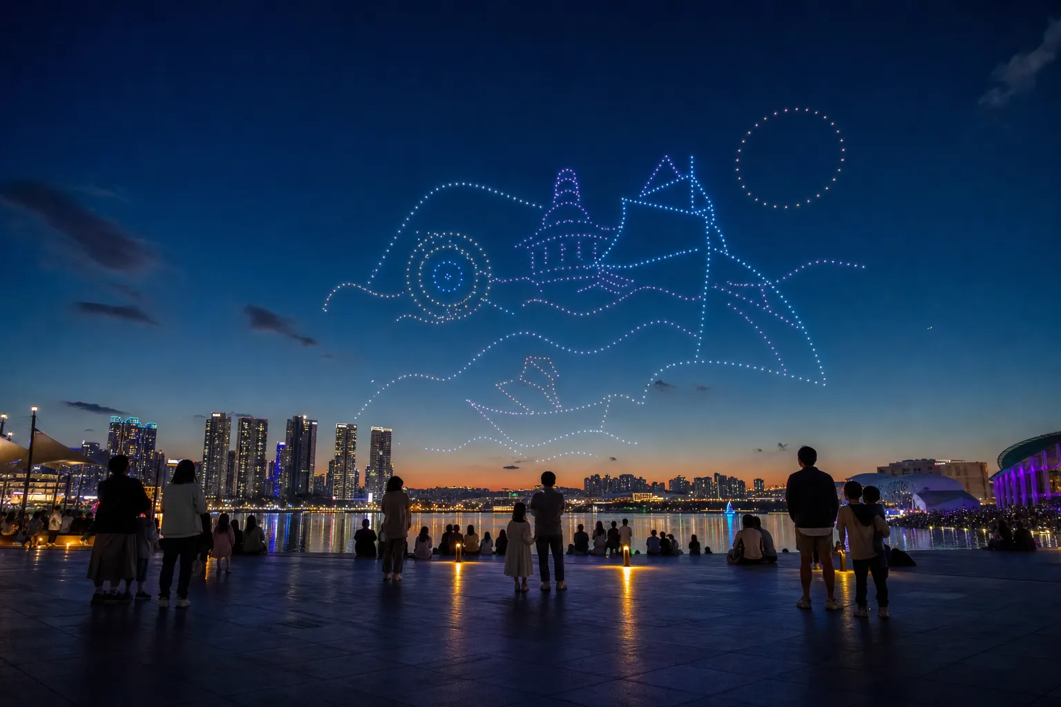 Asan Yi Sun-sin Festival drone show venue guide
